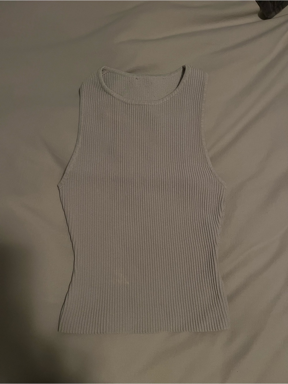 Babaton Ribbed Sleeveless Tank - Gray